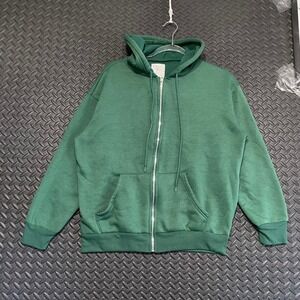 Orange Kiss Green Full Zip Up Hoodie‎ Sweater Women's Size Small Casual Wear